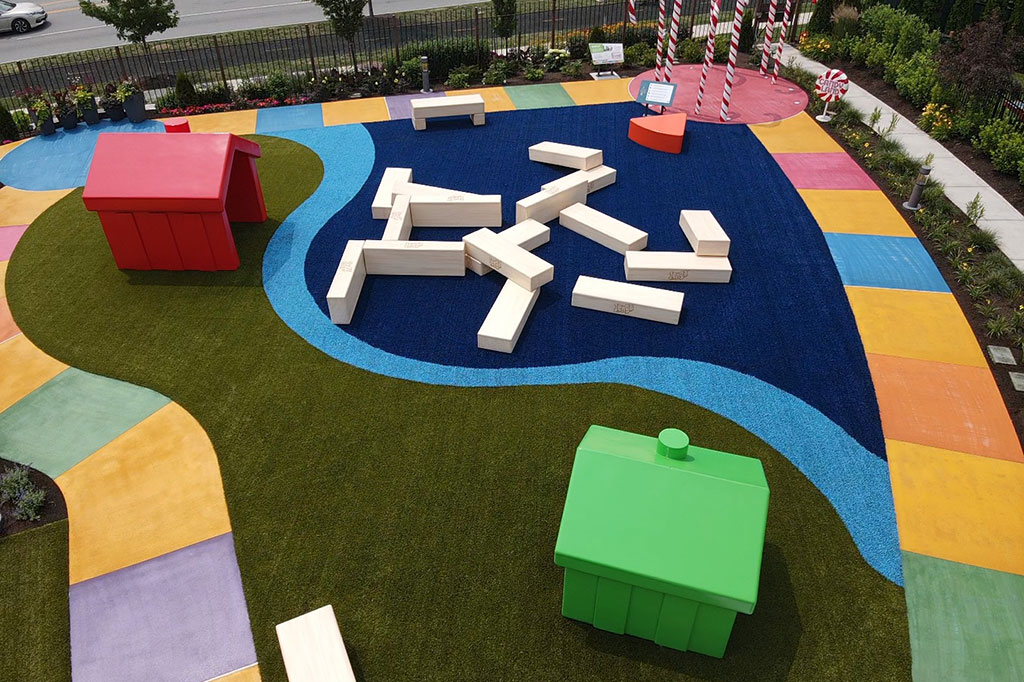 Playground Grass installation